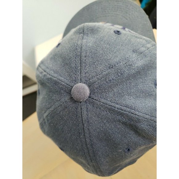 Vintage Baseball Cap Hat - Chicago Bears Strapback Gameday Blue Block Script - Picture 8 of 10